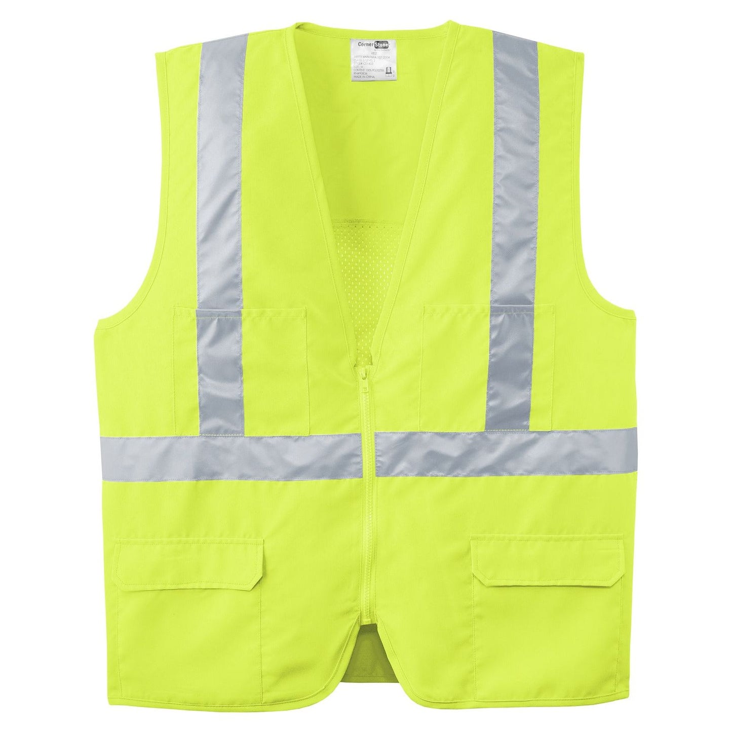 CornerStone® - ANSI 107 Class 2 Mesh Back Safety Vest
