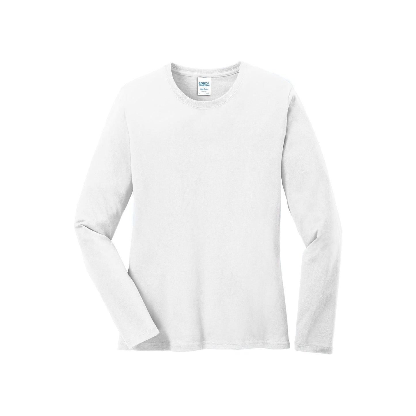 Port & Company® Ladies Long Sleeve Core Cotton Tee