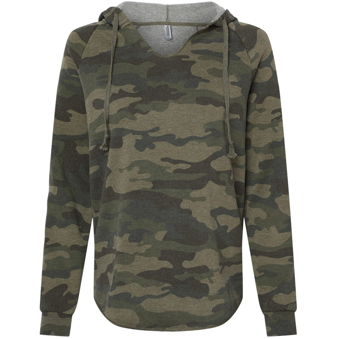 Independent Trading Co. Women’s Lightweight California Wave Wash Hooded Sweatshirt