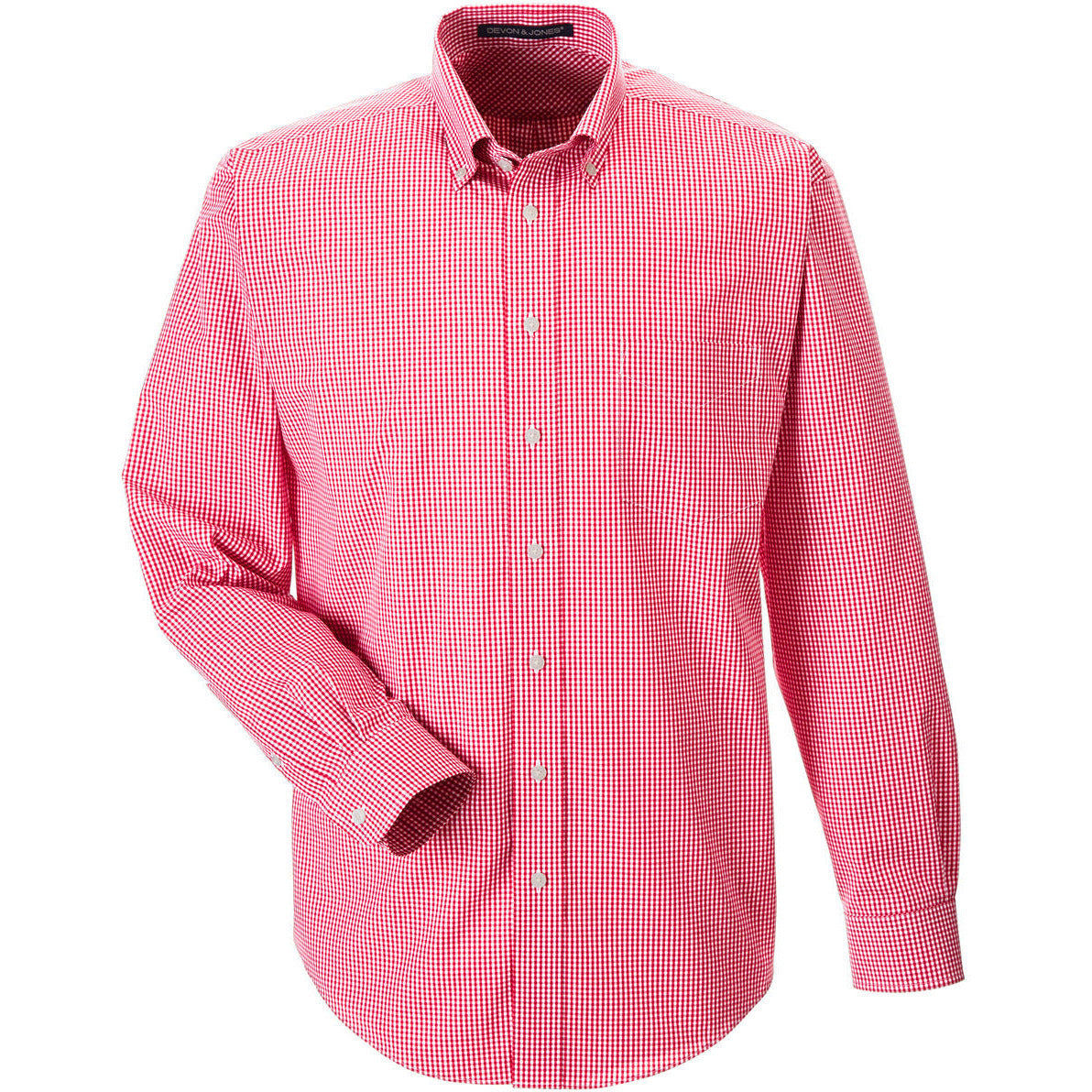 Devon & Jones Men's Crown Collection® Gingham Check Woven Dress Shirt