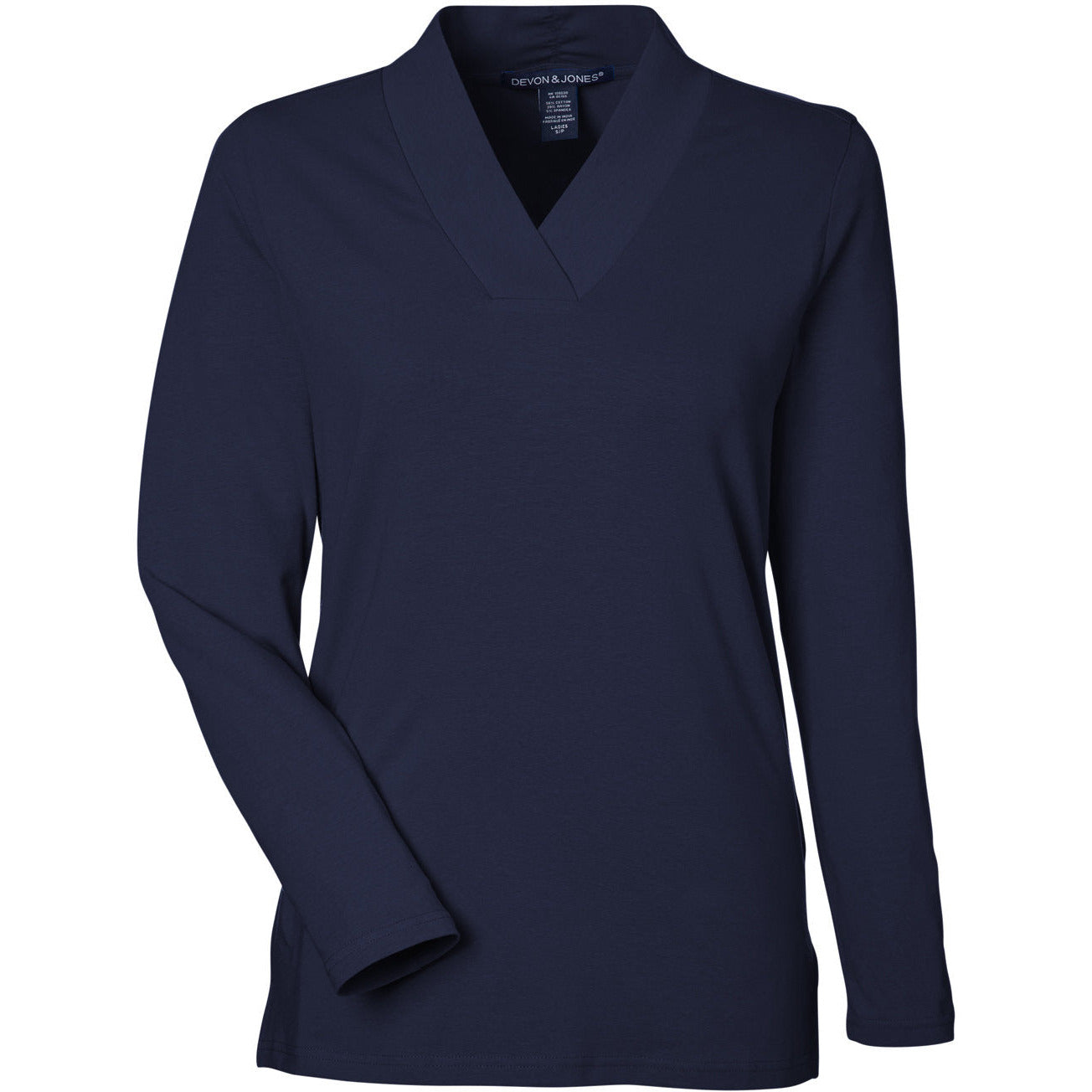 Devon & Jones Women's Raleigh Shawl Collar Knit Top