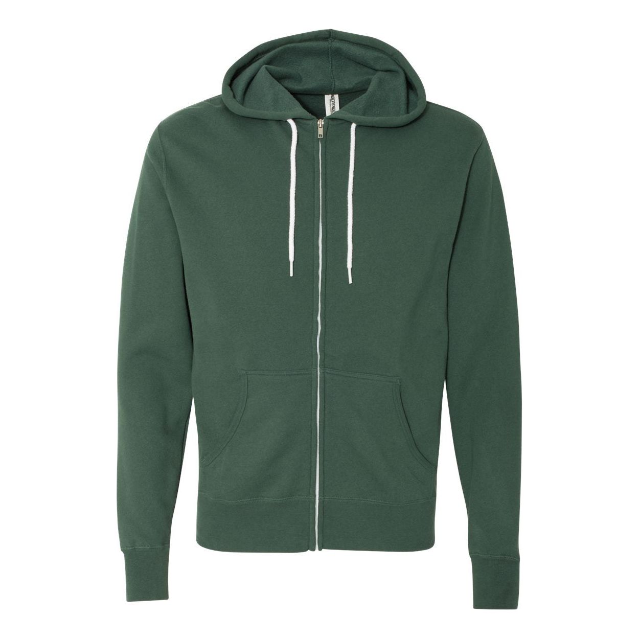 Lightweight Full-Zip Hooded Sweatshirt