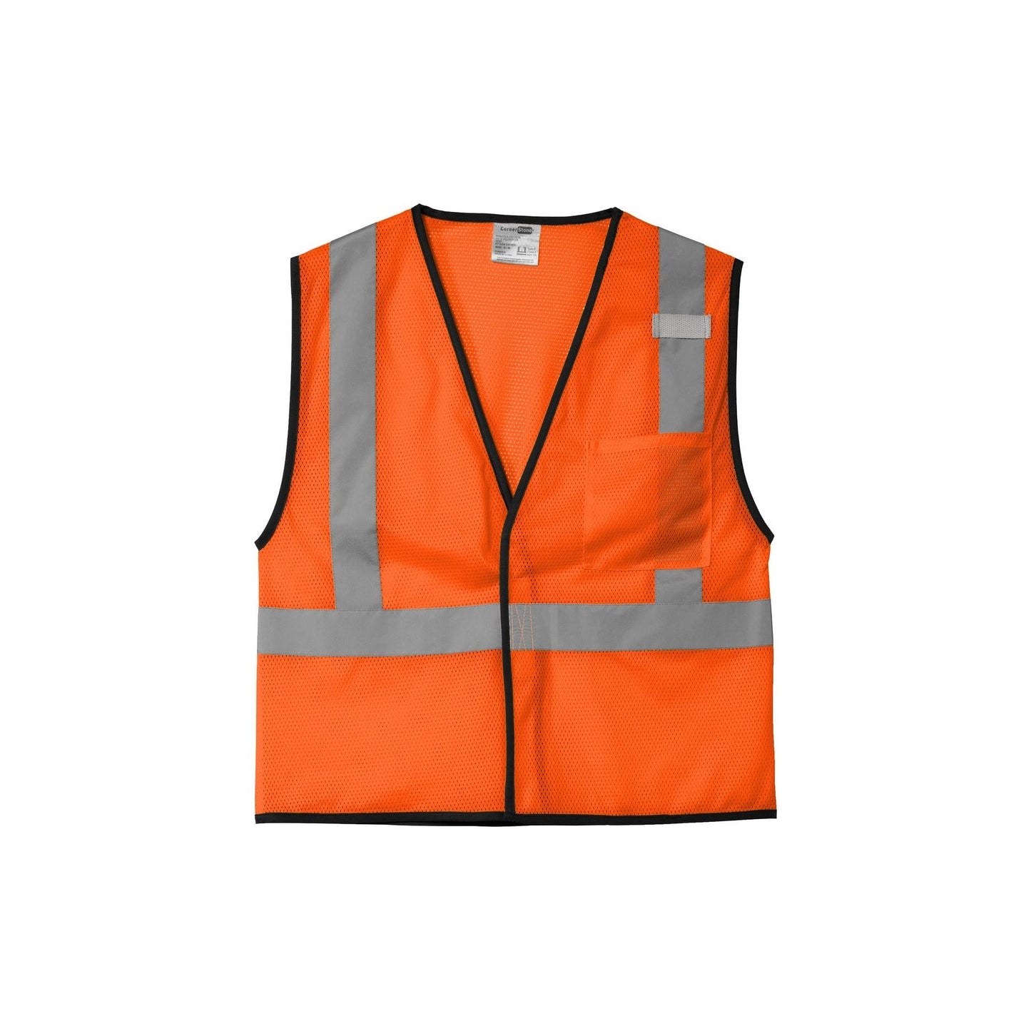 CornerStone ® ANSI 107 Class 2 Economy Mesh One-Pocket Vest