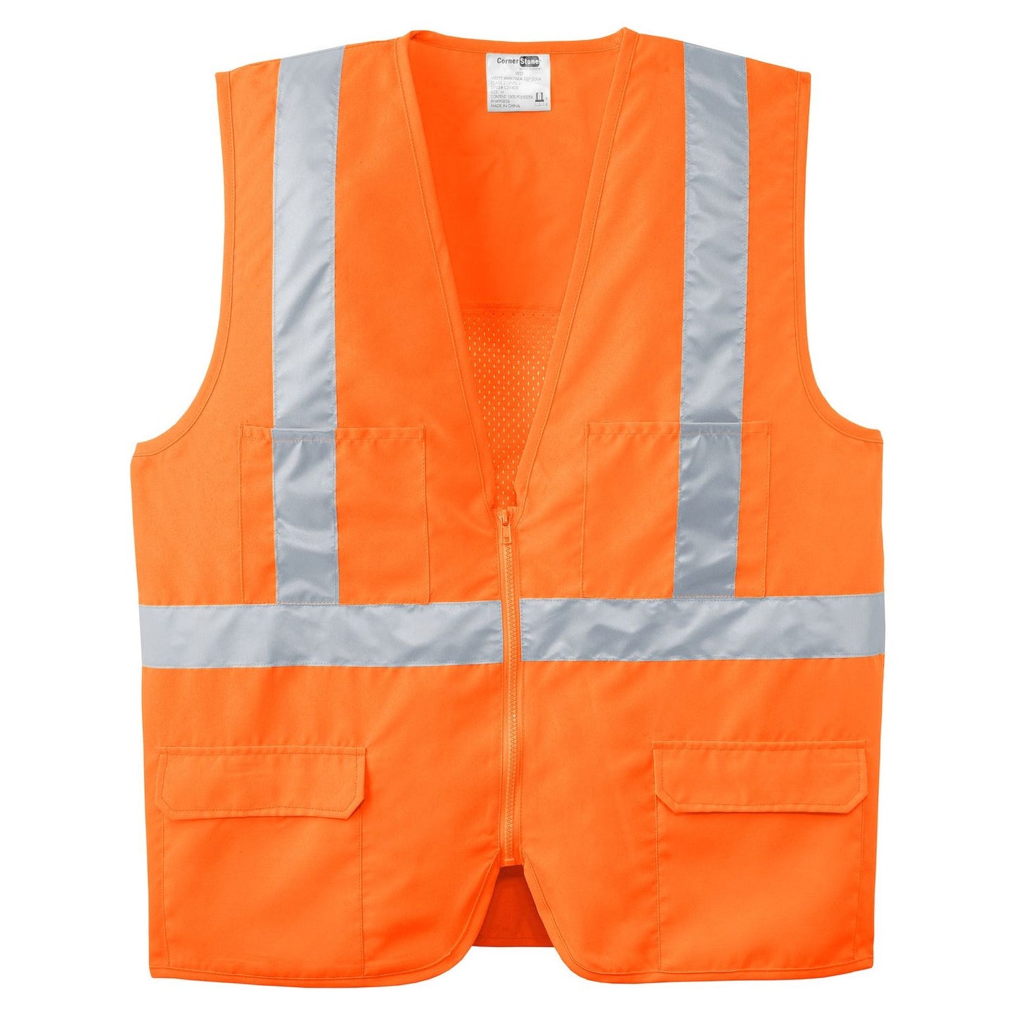 CornerStone® - ANSI 107 Class 2 Mesh Back Safety Vest