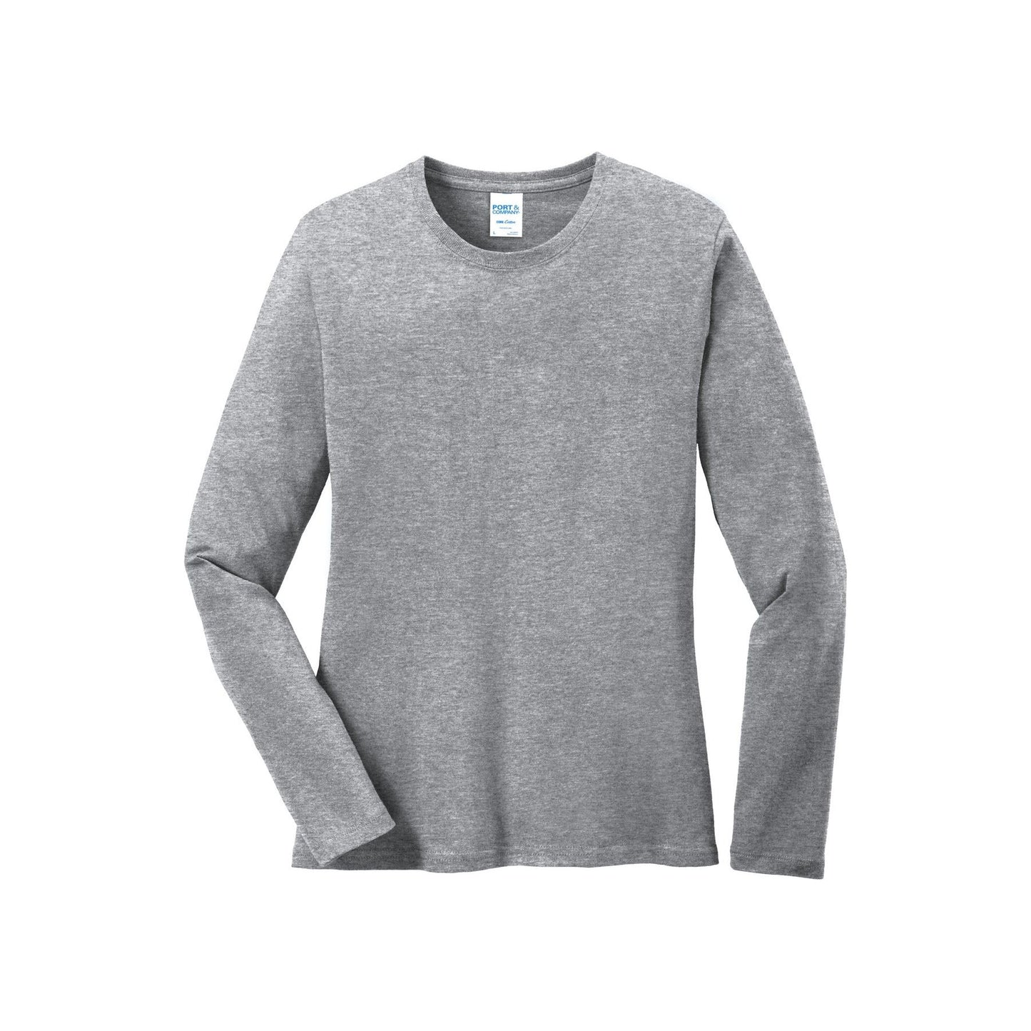 Port & Company® Ladies Long Sleeve Core Cotton Tee