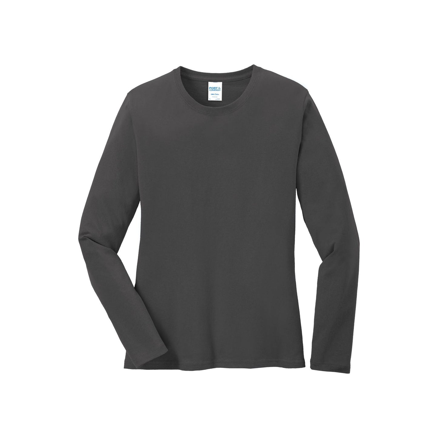 Port & Company® Ladies Long Sleeve Core Cotton Tee