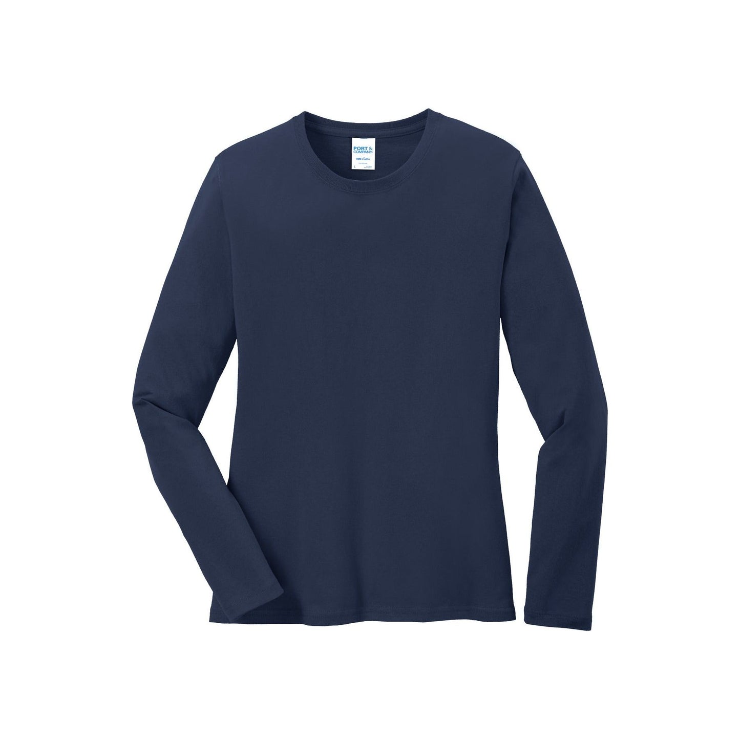 Port & Company® Ladies Long Sleeve Core Cotton Tee